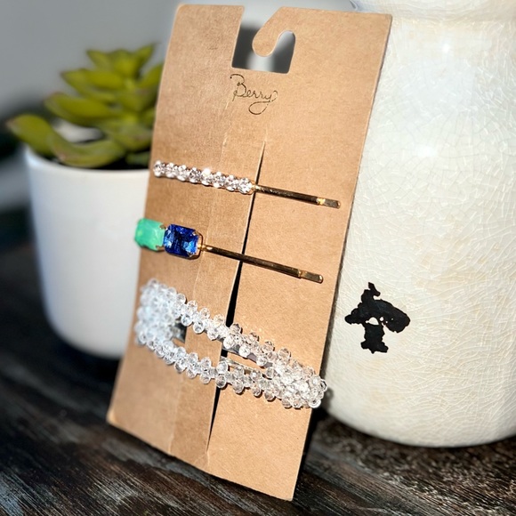 PACK OF 3 HAIR BARRETTS - Picture 4 of 6